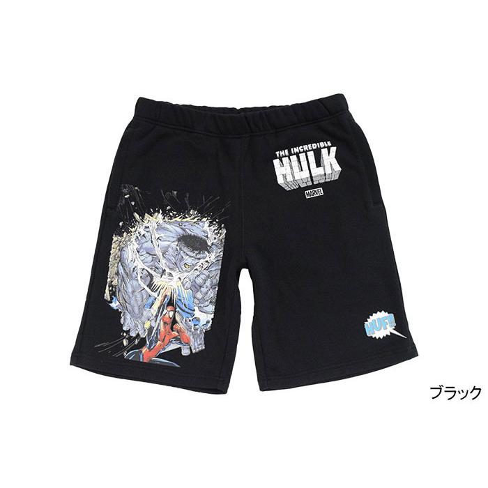 HUF ハフ ハーフパンツ メンズ マーベル ハルク バトル フリース