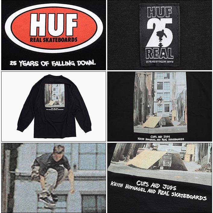 ハフ Tシャツ 長袖 HUF メンズ リアル スケートボード カップ アンド 