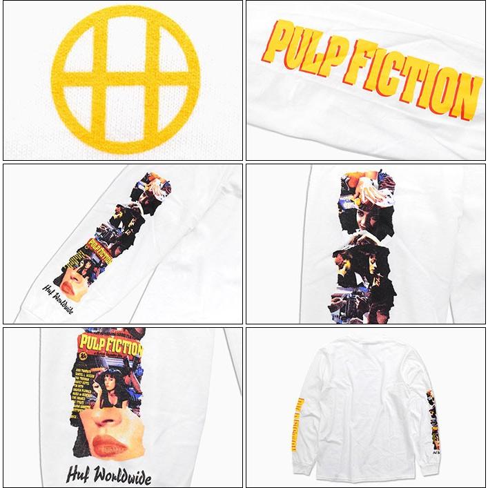 HUF（ハフ） Tシャツ 長袖 メンズ パルプ フィクション コラージュ 