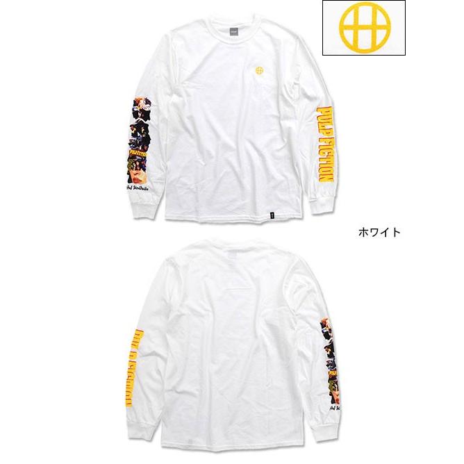 HUF ハフ Tシャツ 長袖 メンズ パルプ フィクション コラージュ