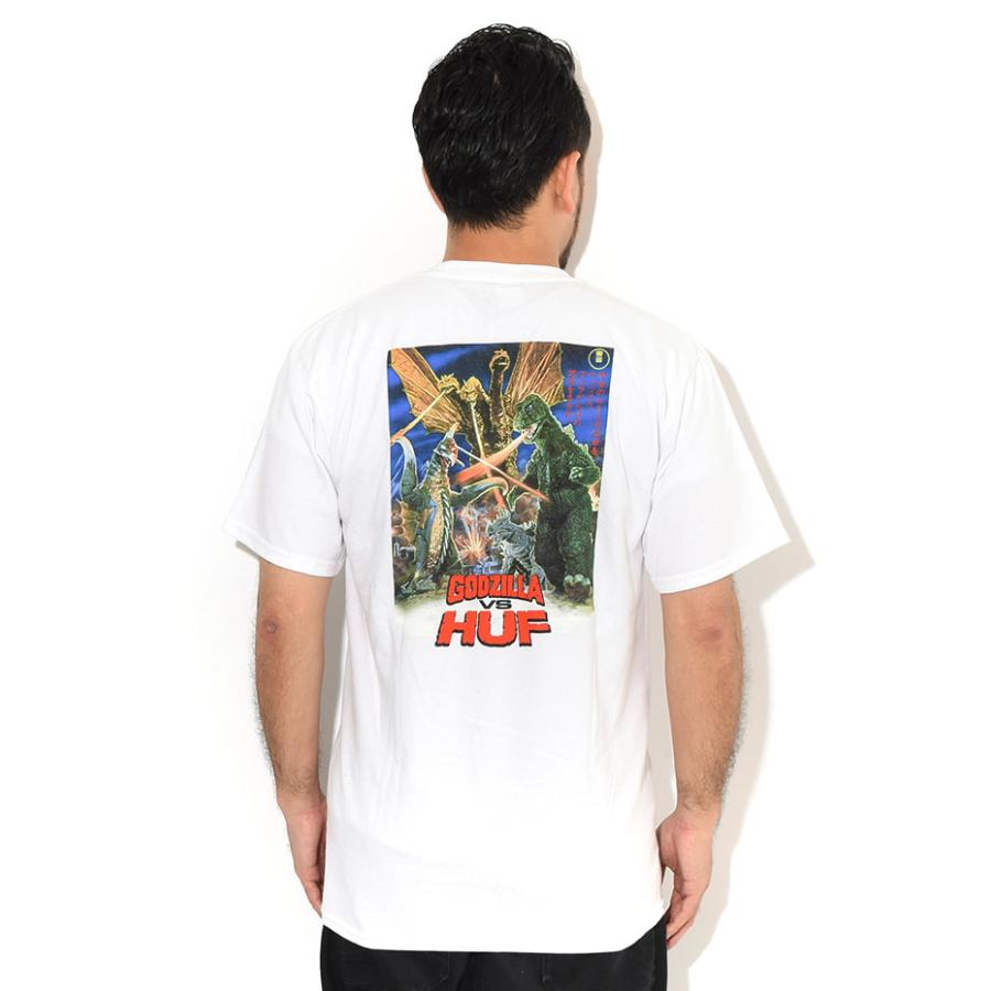 HUF ハフ Tシャツ 半袖 メンズ ゴジラ デストロイ オール