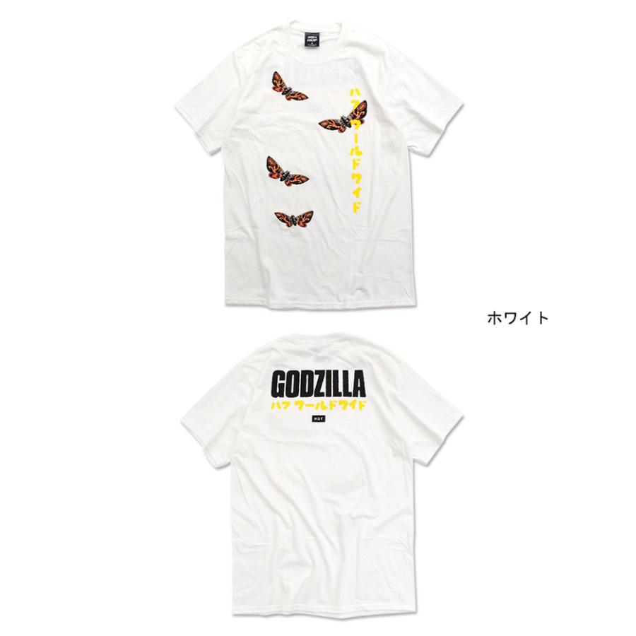 HUF（ハフ） Tシャツ 半袖 メンズ ゴジラ モスラ コラボ ( GODZILLA