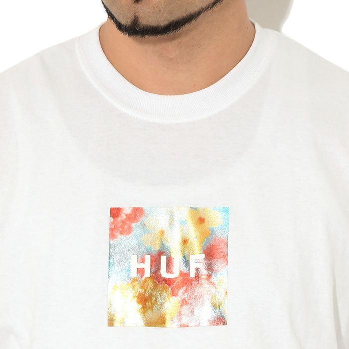 HUF ハフ Tシャツ 半袖 メンズ フォイル フラワー ボックス ロゴ