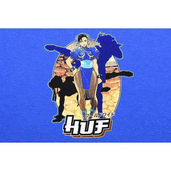 HUF STREET FIGHTER 春麗 半袖シャツ M HUF（ハフ） Tシャツ 半袖 メンズ ストリートファイター2 春麗 コラボ