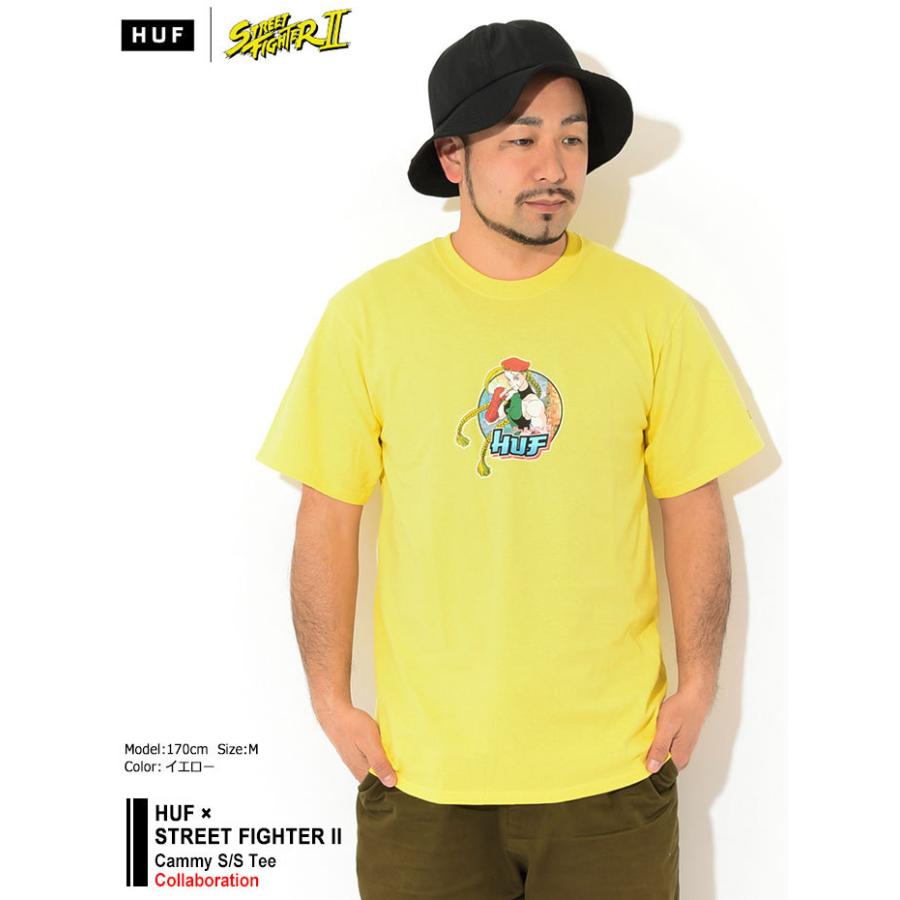 ハフ Tシャツ 半袖 HUF メンズ ストリートファイター2 キャミィ コラボ ( HUF×STREET FIGHTER II Cammy S/S Tee カットソー TS01557 )[M便 1/1]｜icefield｜03