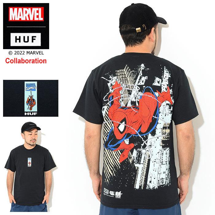 HUF（ハフ） Tシャツ 半袖 メンズ マーベル スパイダーマン コラボ
