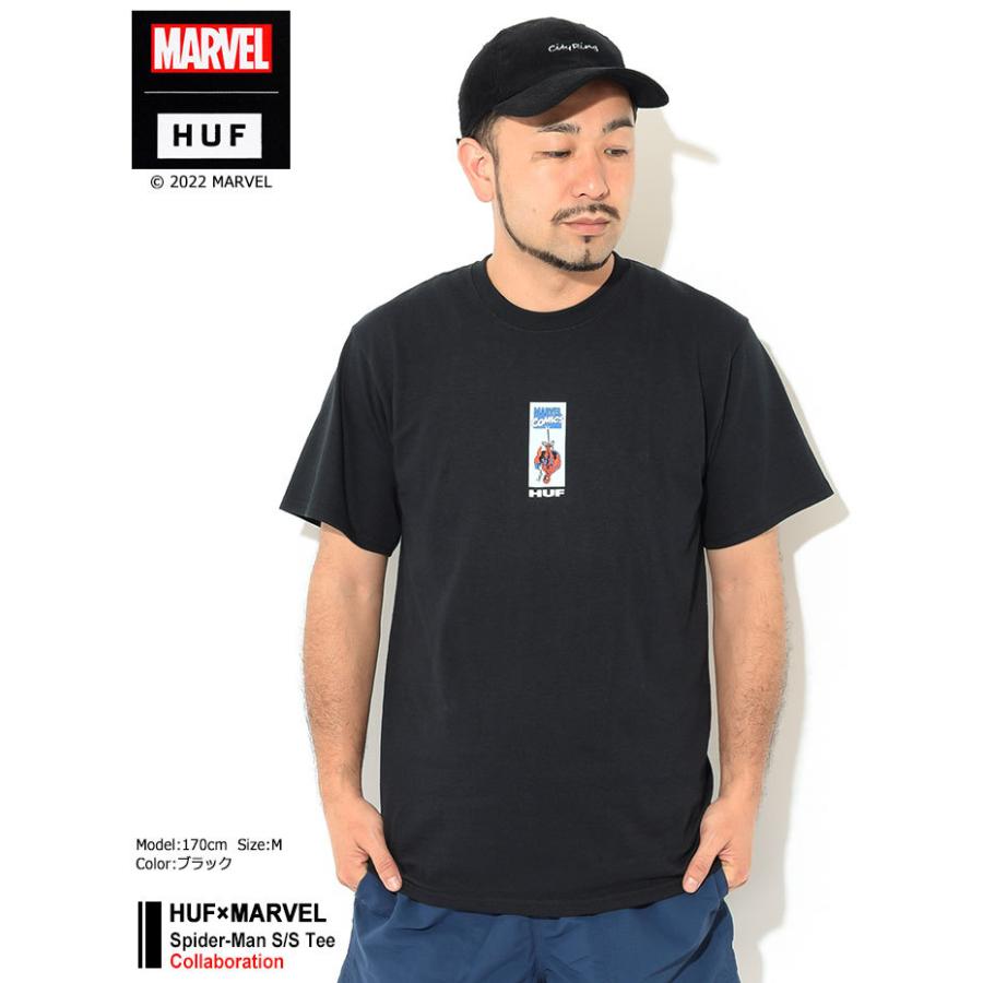 HUF（ハフ） Tシャツ 半袖 メンズ マーベル スパイダーマン コラボ