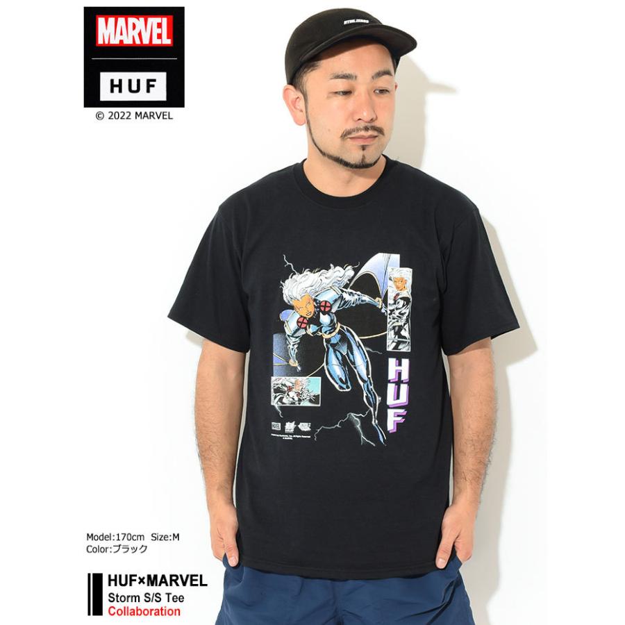HUF ハフ Tシャツ 半袖 メンズ マーベル ストーム コラボ ( HUF