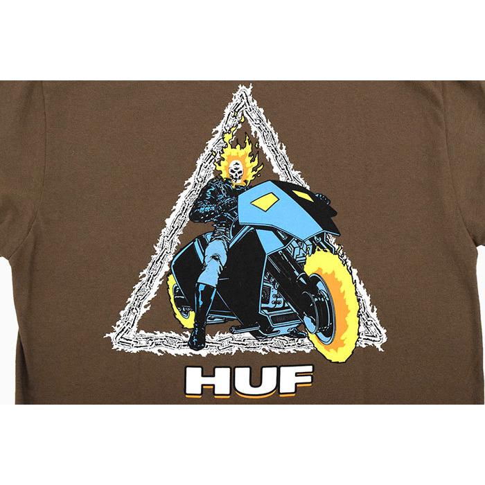 HUF ハフ Tシャツ 半袖 メンズ マーベル ゴーストライダー TT