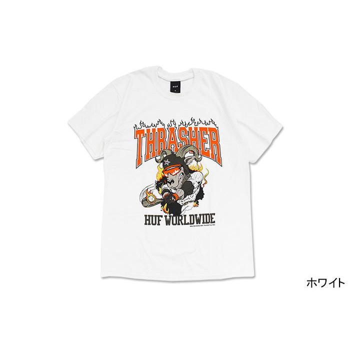 【SALE】HUF x THRASHER コラボ Tシャツ 半袖 RINCON TEE HUF ハフ Tシャツ 半袖 メンズ スラッシャー リンコン コラボ