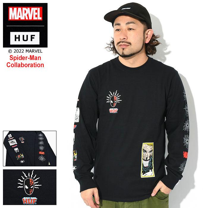 HUF（ハフ） ロンT Tシャツ 長袖 メンズ スパイダーマン スパイディ