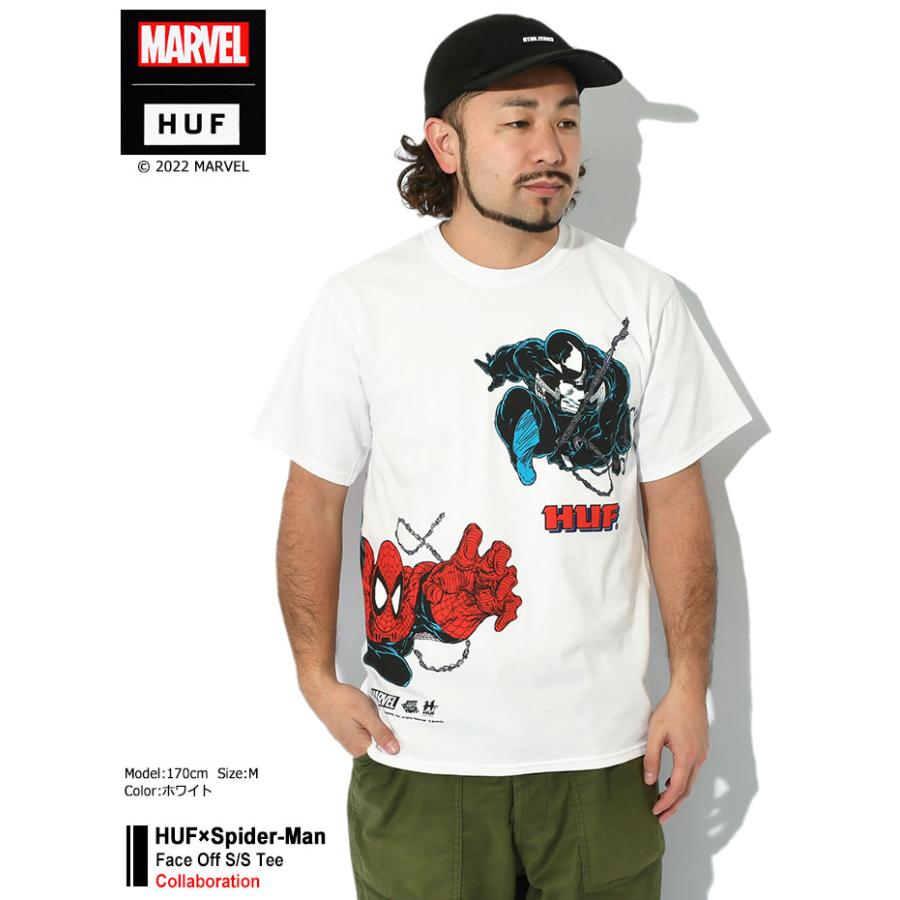 HUF（ハフ） Tシャツ 半袖 メンズ スパイダーマン フェイス オフ
