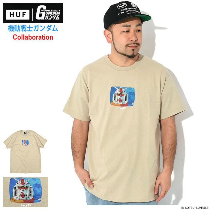HUF（ハフ） Tシャツ 半袖 メンズ ガンダム スキャンライン コラボ