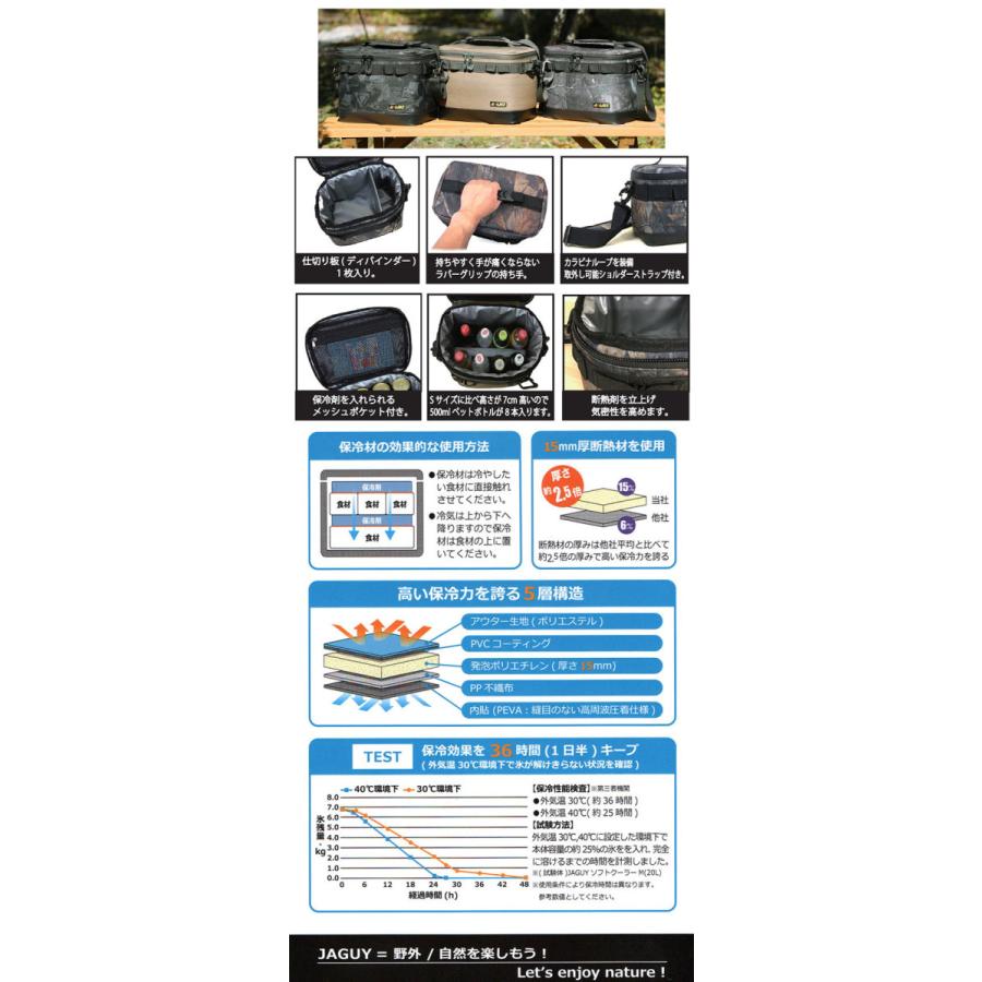 JAGUY（ヤガイ） バッグ ソフト クーラー ボックス SH(Soft Cooler Box