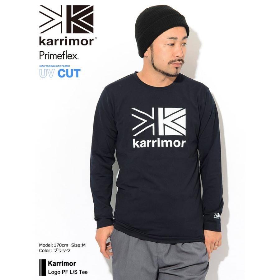 カリマー Tシャツ 長袖 Karrimor メンズ ロゴ PF ( Karrimor Logo PF L/S Tee T-SHIRTS ロング ロンt  トップス アウトドア 3T03MAI1 )