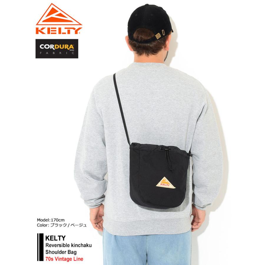 ケルティ ショルダーバッグ KELTY リバーシブル キンチャク  ショルダー バッグ ( Reversible Kinchaku Shoulder Bag 巾着バッグ 2592465 )｜icefield｜02