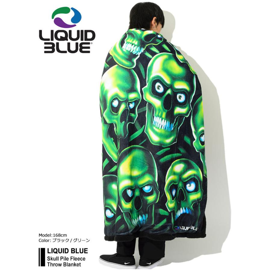 LIQUID BLUE リキッド ブルー ブランケット スカル パイル フリース
