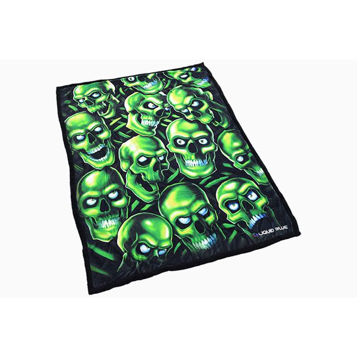 LIQUID BLUE リキッド ブルー ブランケット スカル パイル フリース