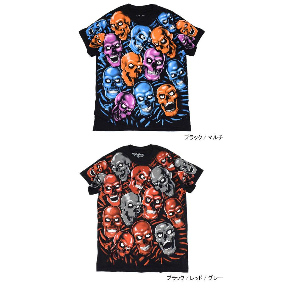 LIQUID BLUE リキッド ブルー Tシャツ 半袖 メンズ スカル LIQUID BLUE リキッド ブルー Tシャツ 半袖 メンズ スカル