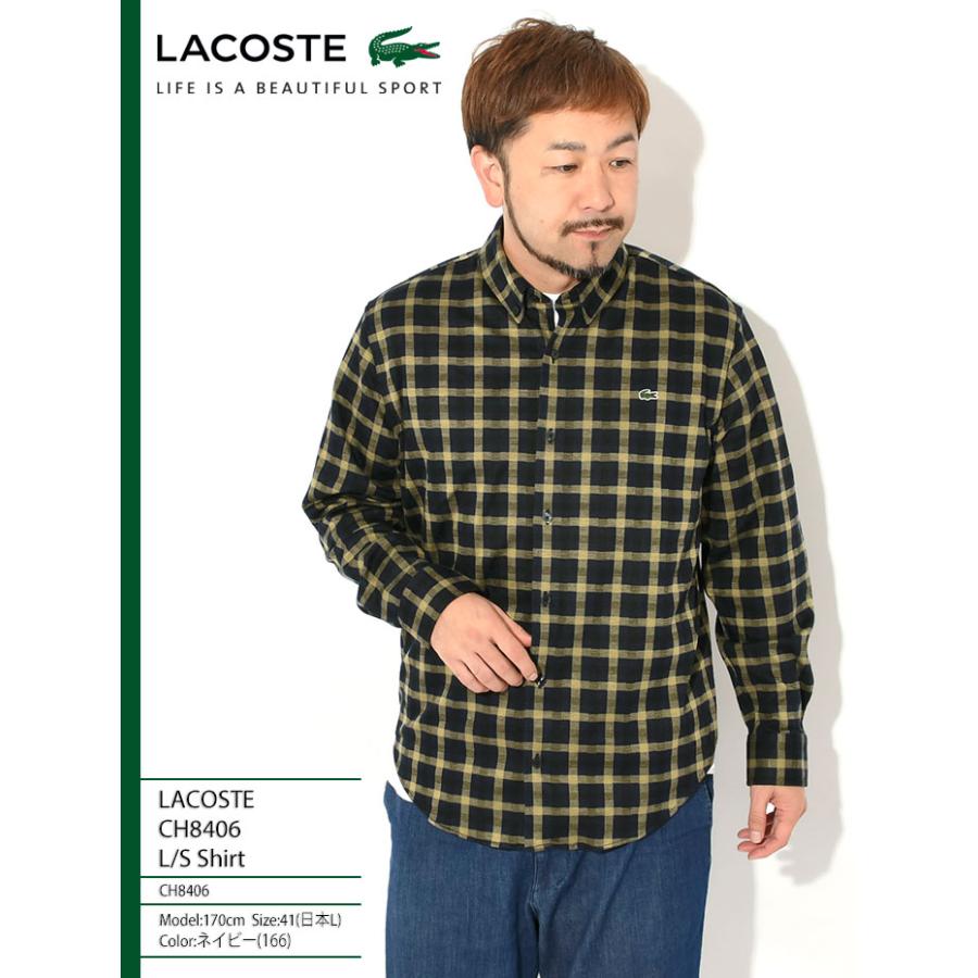 ラコステ シャツ 長袖 LACOSTE メンズ CH8406 ( CH8406 L/S Shirt 