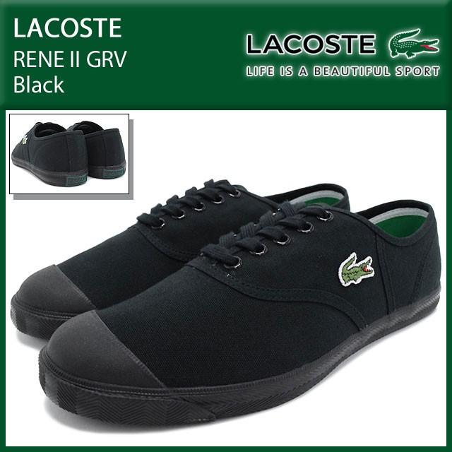 LACOSTE（ラコステ） スニーカー ルネ 2 GRV シューズ ブラック 男性用