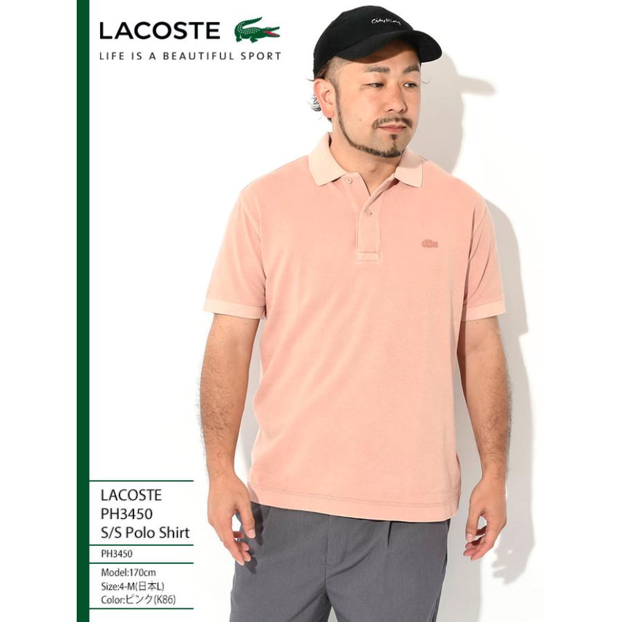LACOSTE（ラコステ） ポロシャツ 半袖 メンズ PH3450 ( PH3450 S/S