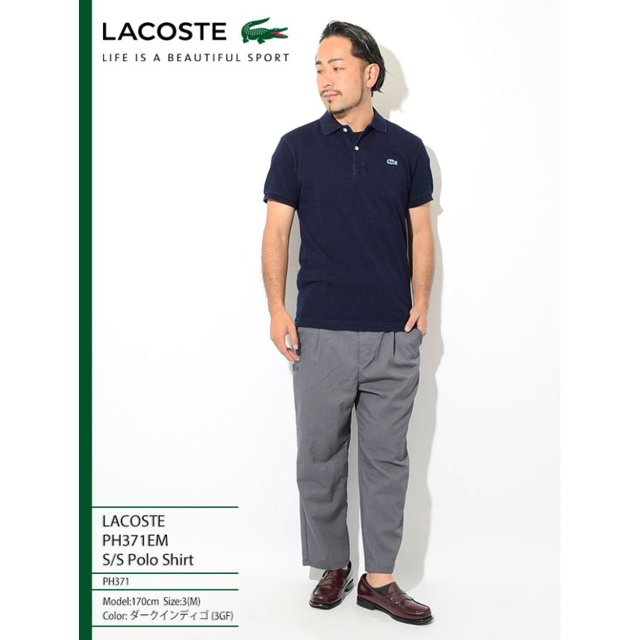 ラコステ ポロシャツ 半袖 Lacoste メンズ Ph371em Lacoste Ph371em S S Polo Shirt インディゴ ピケ 鹿の子 ポロ シャツ トップス Ice Field 通販 Paypayモール