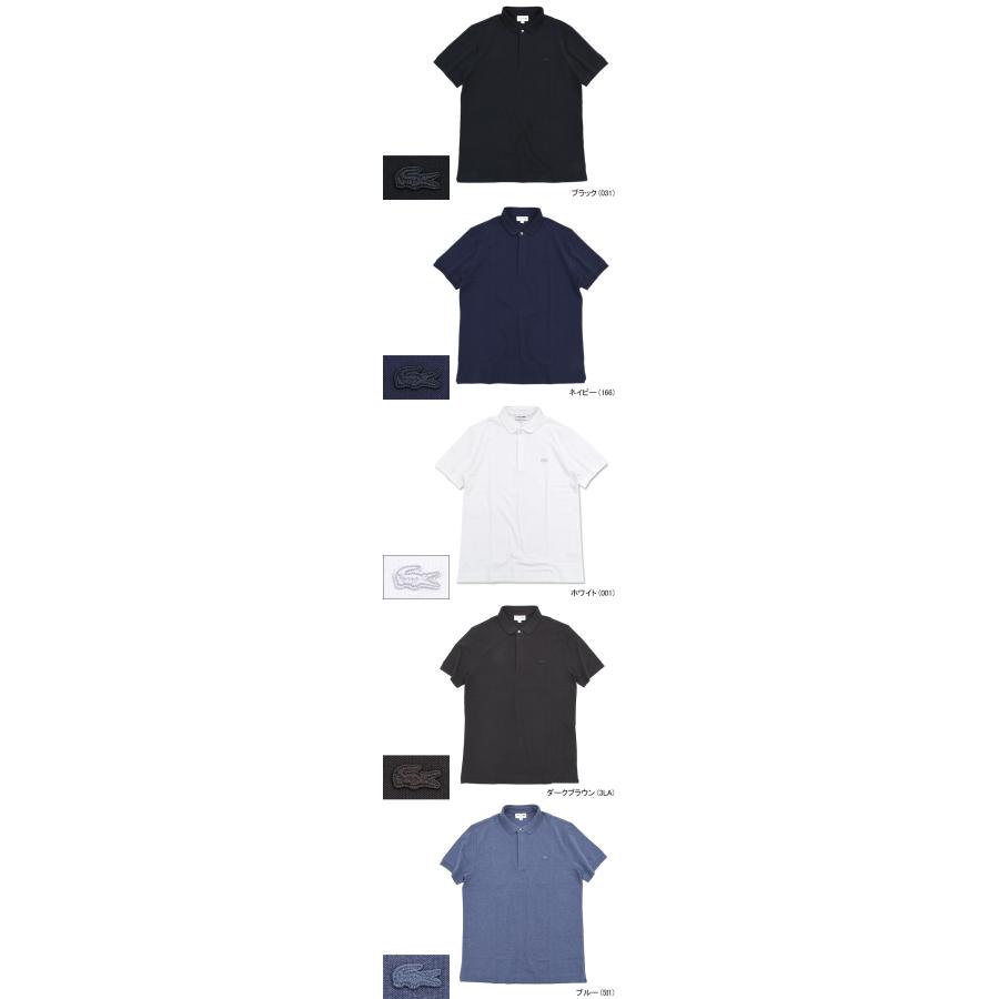 日本製　LACOSTE ネイビー ベロアポロシャツ サイズ4 LACOSTE（ラコステ） ポロシャツ POLO SHIRTS L1212LJ-99 メンズ 男性