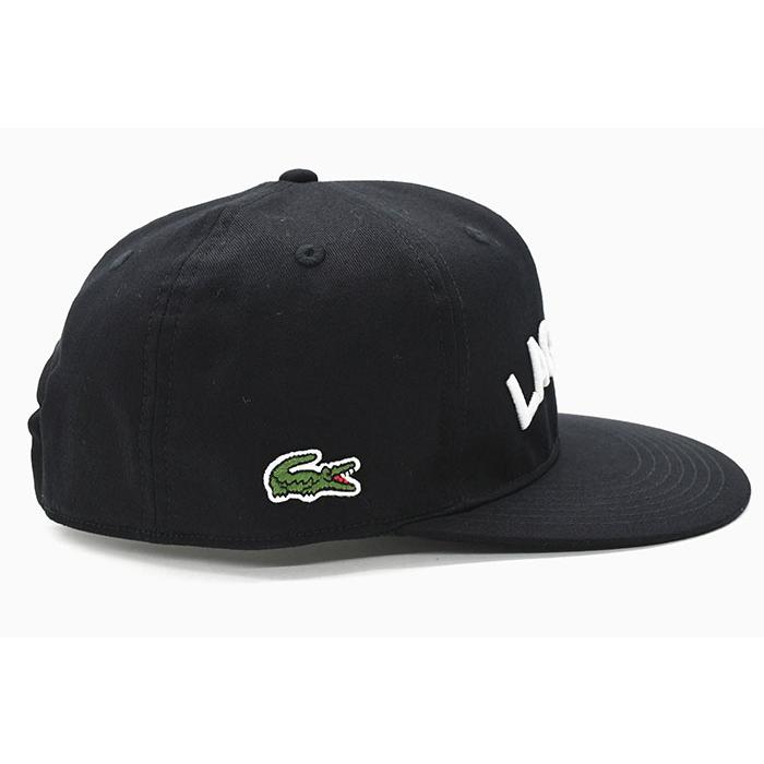 新品LACOSTE ブラック　ホワイト バイザー　定価16000円　ラコステ LACOSTE（ラコステ） キャップ LACOSTE RK1273J フラット バイザー
