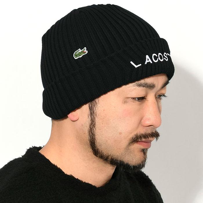 LACOSTE ラコステ ニット帽 RK1275J ロゴ ニットキャップ ( Logo