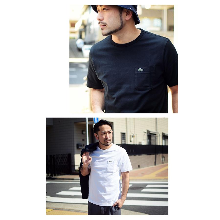 LACOSTE（ラコステ） Tシャツ 半袖 メンズ TH633EM ポケット クルー