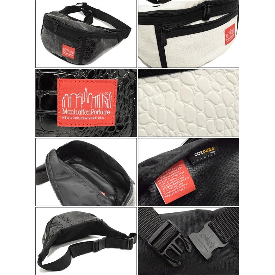 マンハッタンポーテージ Manhattan Portage ウエストバッグ クロコダイル パターン アレーキャット 限定(Alleycat Waist Bag MP1101CRC)｜icefield｜03