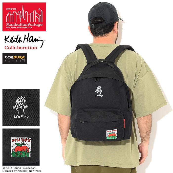 【匿名・タグ付き】マンハッタンポーテージ　キースヘリング　コラボ　バックパック Manhattan Portage マンハッタンポーテージ リュック キース