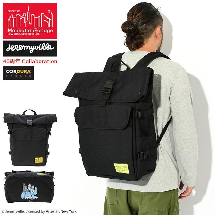 マンハッタンポーテージ 防水 シルバーカップ バックパック NYCプリント Manhattan Portage マンハッタンポーテージ リュック ジェレミー