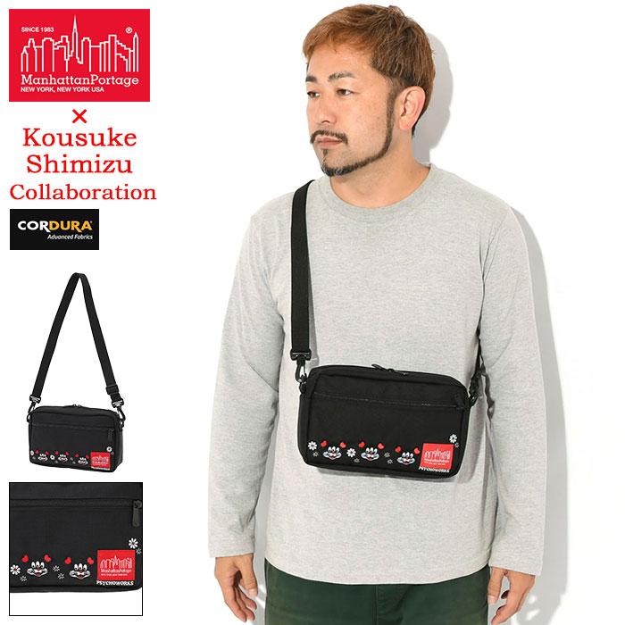 マンウィズ×Manhattan Portage ショルダーバッグ マンハッタンポーテージ レッドレーベル コラボ ショルダー