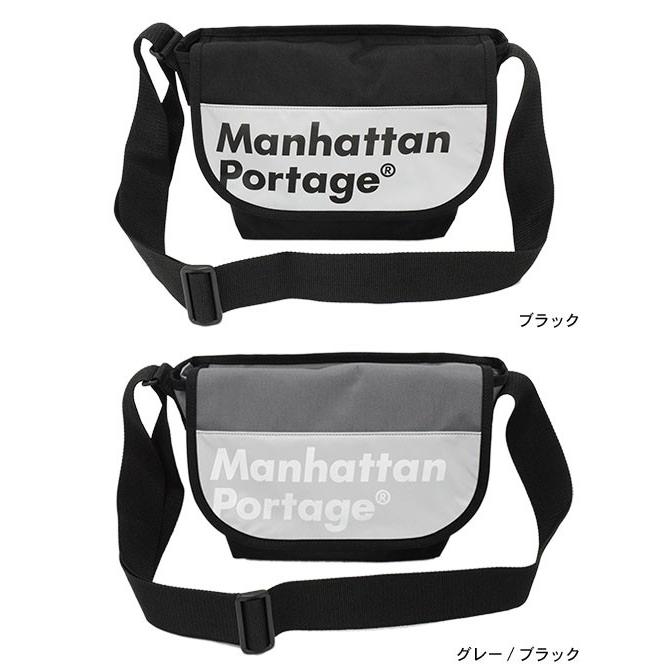 マンハッタンポーテージ Manhattan Portage メッセンジャーバッグ ロゴ オン リフレクター カジュアル スモール 限定(MP1605JRREFL)｜icefield｜02
