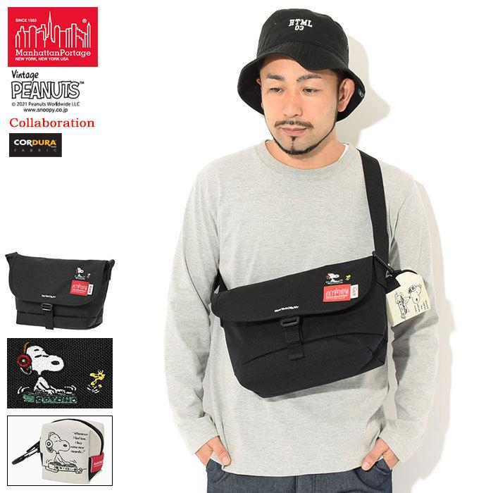 ネット販促 マンハッタンポーテージ メッセンジャーバッグ Manhattan Portage ピーナッツ 21 カジュアル スリム コラボ Messenger Mp1605jrspeanuts21 日本割引 Framemakers Us