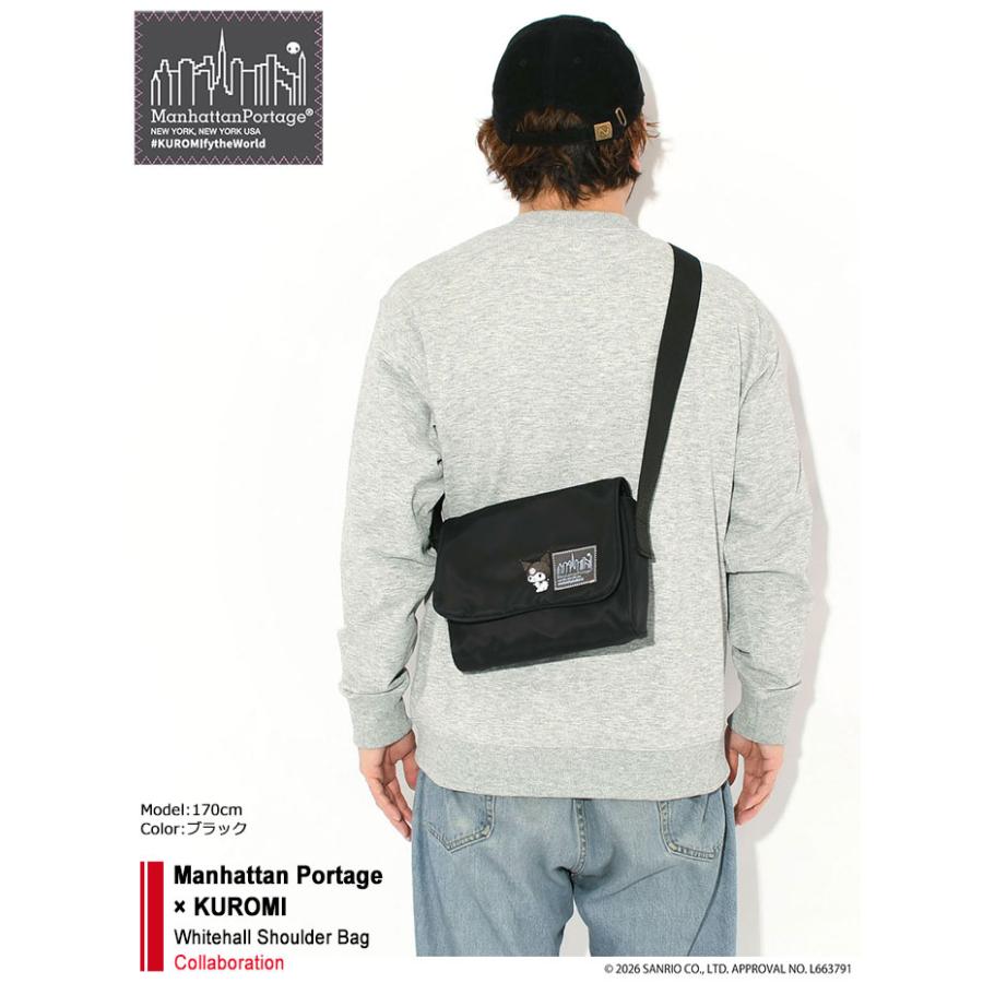 マンハッタンポーテージ ショルダーバッグ Manhattan Portage クロミ ホワイトホール コラボ ( KUROMI Whitehall Shoulder Bag MP2095MGNTKRM サンリオ )_2