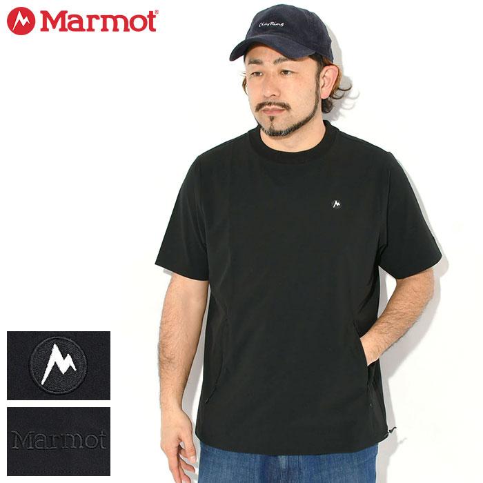 MOUNTAIN MART 100 黒・迷彩　Mサイズ Marmot（マーモット） カットソー 半袖 メンズ MMT ライト フォー