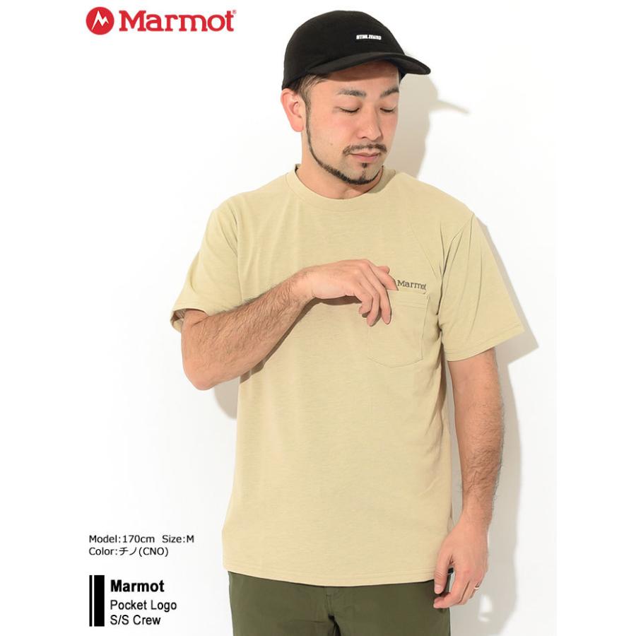Marmot マーモット カットソー 半袖 メンズ ポケット ロゴ Marmot マーモット カットソー 半袖 メンズ ポケット ロゴ
