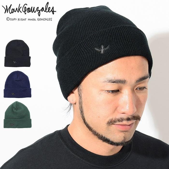 Mark Gonzales マーク ゴンザレス ニット帽 ブラック エンジェル Mark Gonzales マーク ゴンザレス ニット帽 ブラック エンジェル