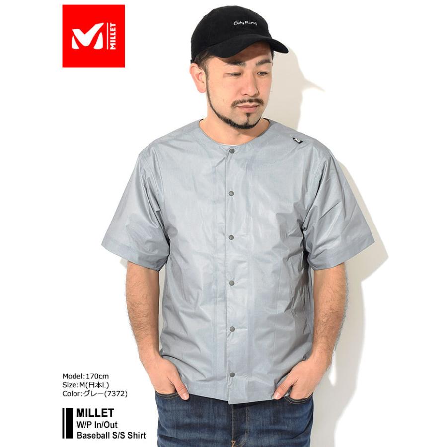 MILLET（ミレー） シャツ 半袖 メンズ W/P イン アウト ベースボール