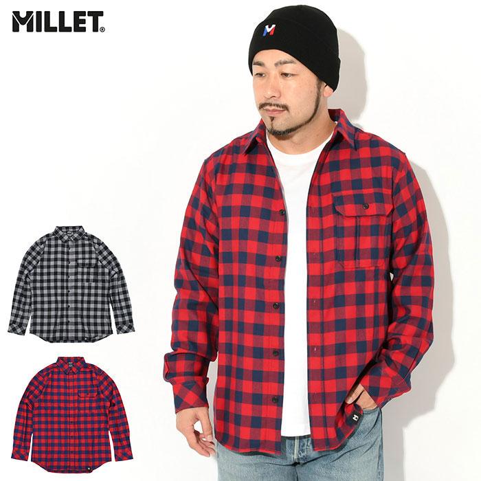 MILLET（ミレー） シャツ 長袖 メンズ サーモ チェック ( Thermo Check