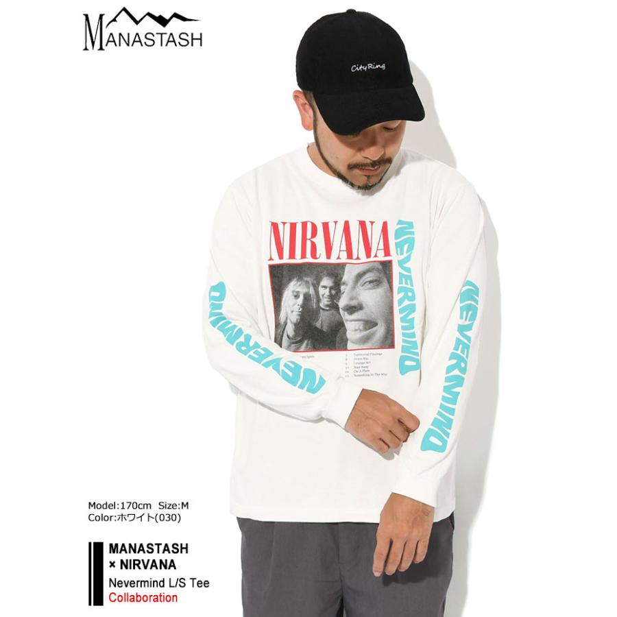 MANASTASH（マナスタッシュ） ロンT Tシャツ 長袖 メンズ ニルヴァーナ