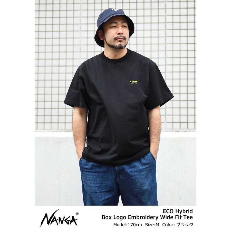新品　未使用品　yosaウェア メンズ　Tシャツ　M サイズ NANGA ナンガ Tシャツ 半袖 メンズ エコ ハイブリッド ボックス