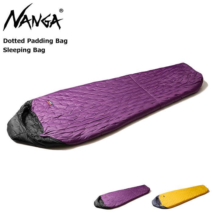 ナンガ 寝袋 シュラフ NANGA ドッテド パディング バッグ スリーピングバッグ (Dotted Padding Bag Sleeping Bag 中綿 マミー型 アウトドア)｜icefield