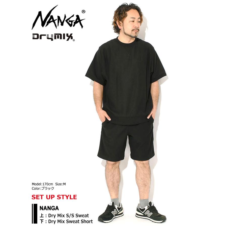 NANGA（ナンガ） トレーナー 半袖 メンズ ドライ ミックス スウェット