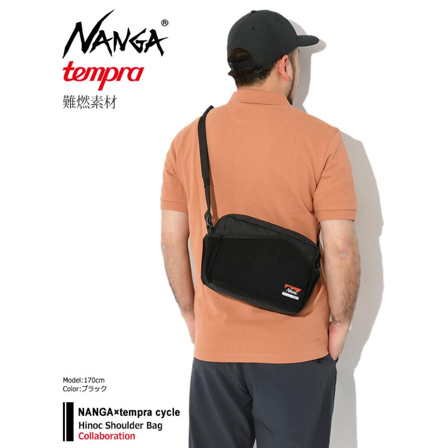 ナンガ ショルダーバッグ  NANGA テンプラ サイクル ヒノック コラボ ( tempra cycle Hinoc Shoulder Bag アウトドア レジャー 焚き火 難燃 NA2454-3A509 )｜icefield｜05