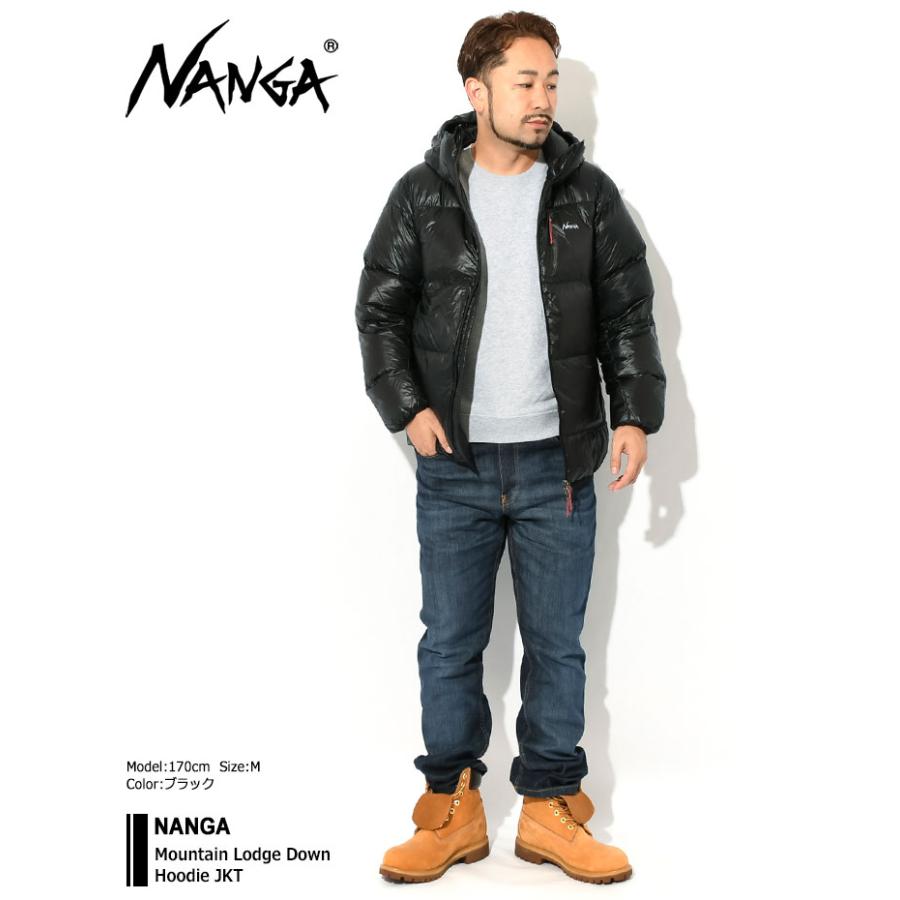 ナンガ ダウンジャケット NANGA メンズ マウンテン ロッジ ダウン フーディ ( Mountain Lodge Down Hoodie JKT ダウンジャケット アウター ND2241-1A307 )｜icefield｜03