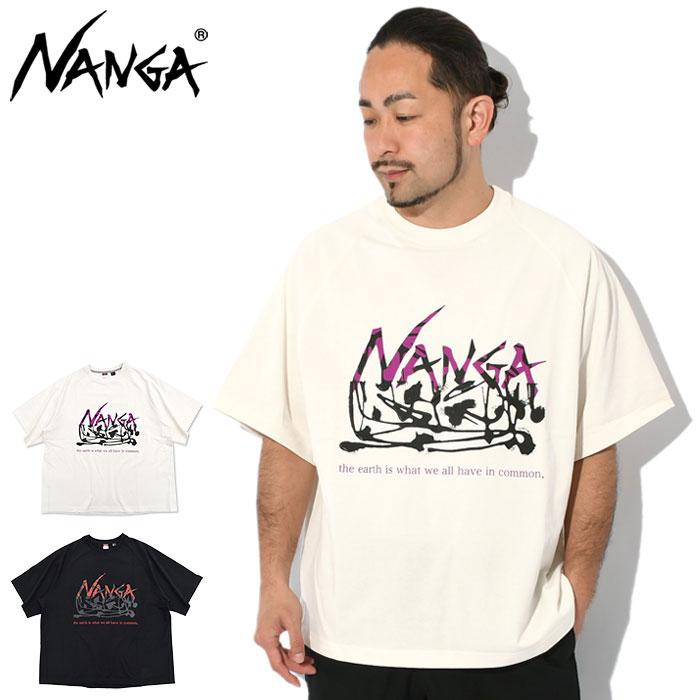 NANGA（ナンガ） Tシャツ 半袖 メンズ エコ ハイブリット ドリッピング